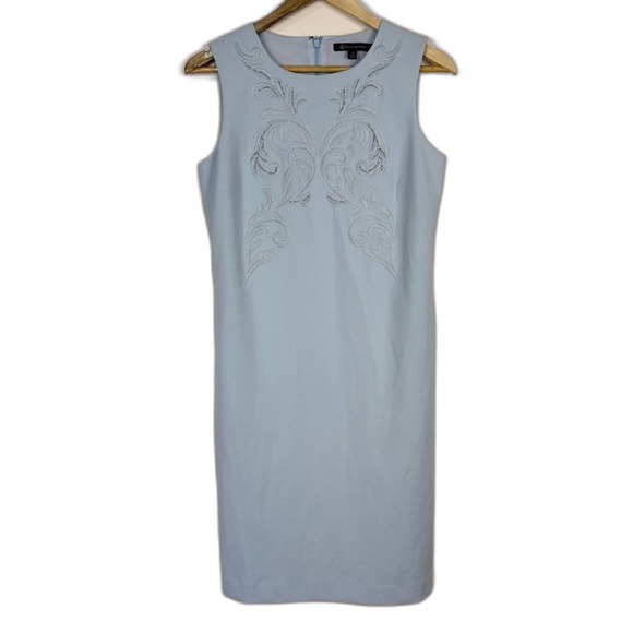 Brooks Brothers Dresses & Skirts - Brooks Brothers Blue Beaded Sleeveless Shift Dress Women's 4 Classic Preppy